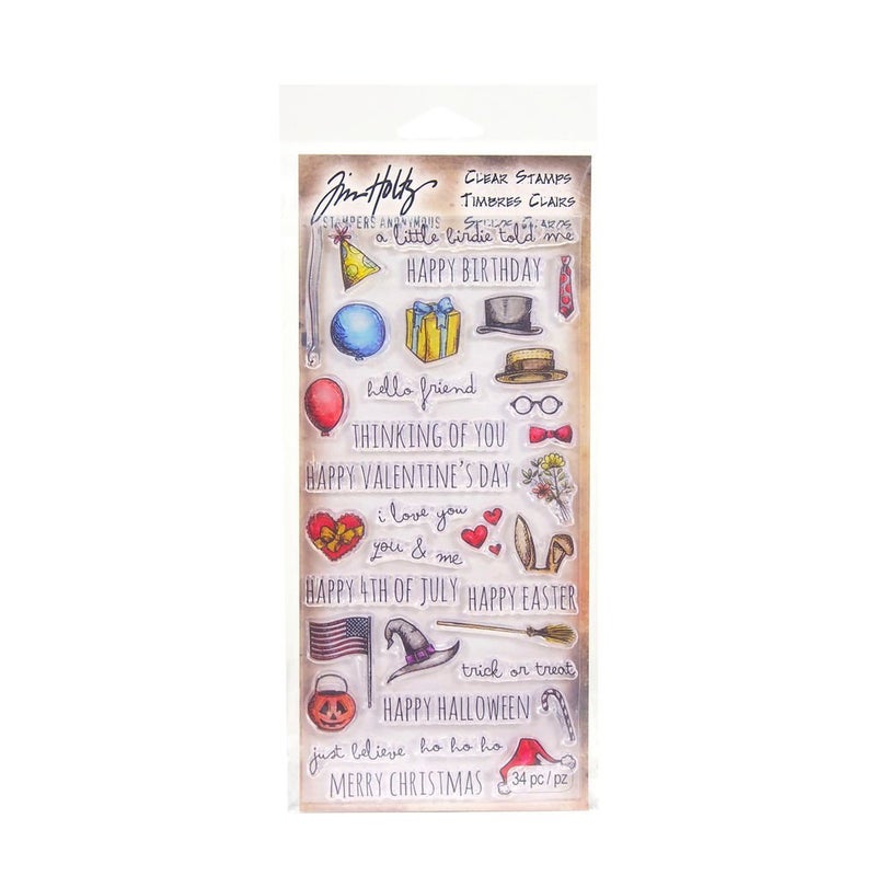 Tim Holtz Clear Stamps, Things/Talk